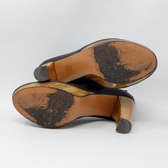 Armand Basi Brown Leather Cut Out Heels, Women's Size EU 37 / US 7 - Picture 13 of 13